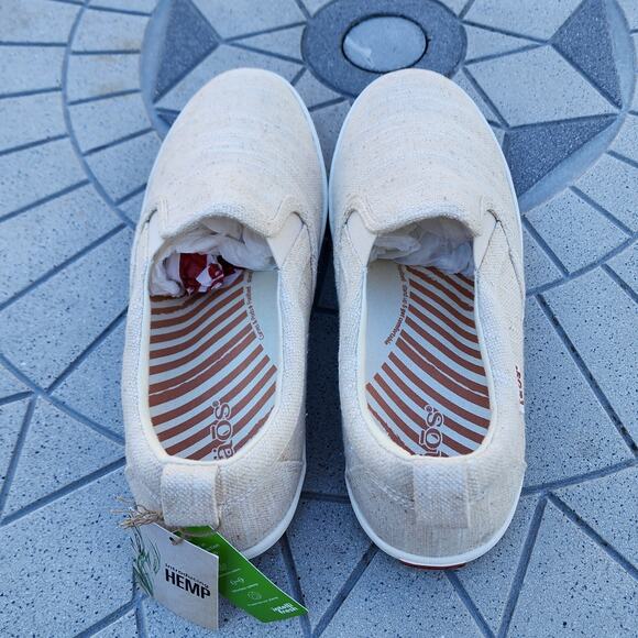 Taos Dandy Hemp Vegan Slip On Canvas Sneakers 9 - Picture 5 of 13